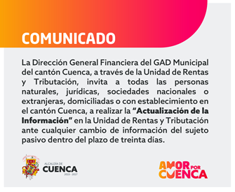 Invitación actualización de información para Patentes y Activos 2026