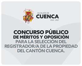 Concurso Público de Méritos y Oposición Registrador/a de la Propiedad Cuenca