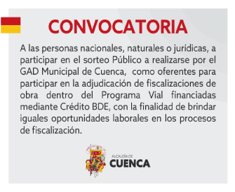 Convocatoria programa vial