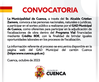 Convocatoria única para habilitación en procesos de contratación directa de fiscalización