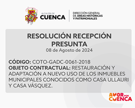 Resolución recepción presunta contrato COTO-GADC-0061-2018