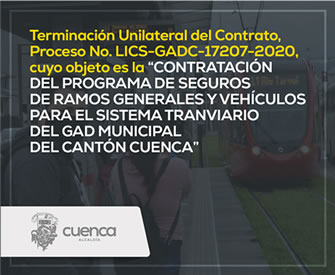 Terminación unilateral del contrato proceso N LICS-GADC-17207-2020