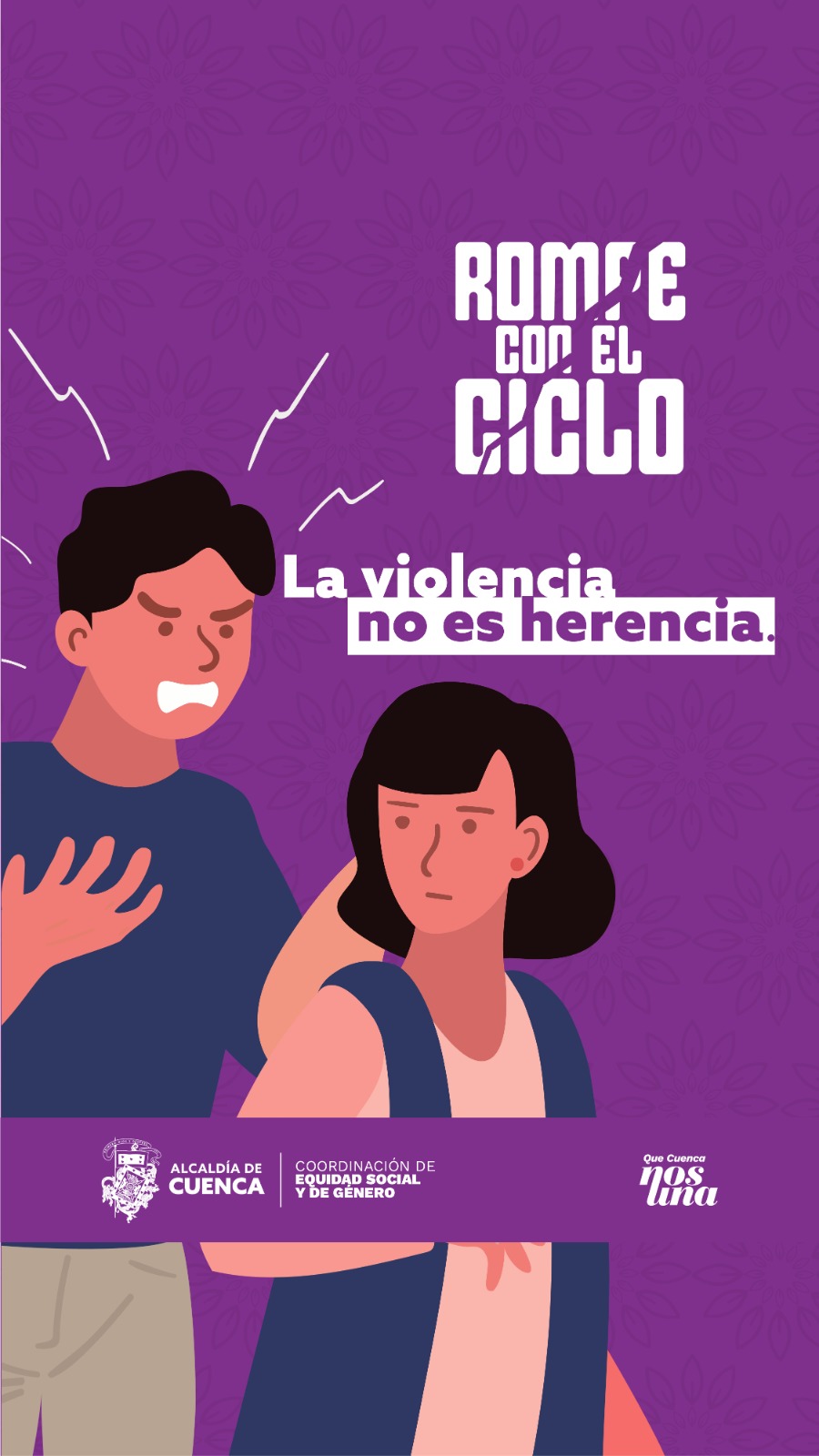 🔄 A veces crecemos repitiendo conductas solo porque "así se hacían las cosas en casa",  los patrones familiares no son un destino obligatorio. 🌱✨Elige sanar, elige cuestionar y decide qué historias ya no vas a replicar. Romper el ciclo es el acto de amor más grande que puedes hacer por ti y por las próximas generaciones.  ✊ 🚫“La violencia se aprende, pero también se desaprende. La violencia no es herencia”. #CuencaNosUne ❤️💛 Marisol Peñaloza Bacuilima - Alcaldesa Subrogante de Cuenca