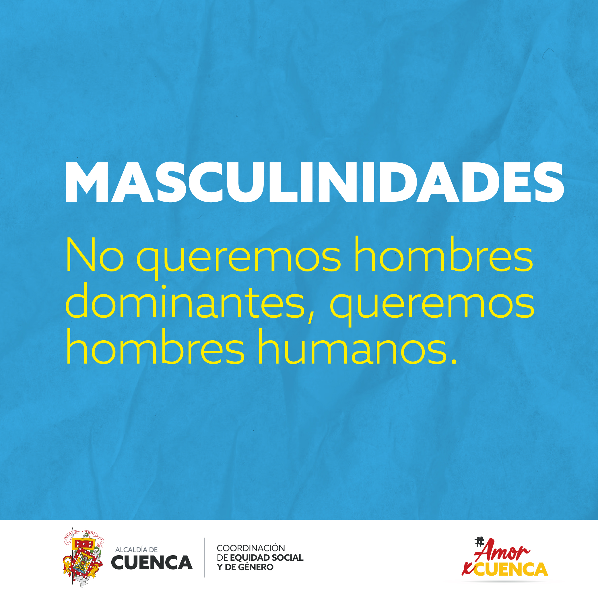 La masculinidad positiva: No utiliza el poder para imponerse a otros.  Se opone al machismo.  Disfruta de su hogar y trabajo por igual.  Comparte labores domésticas y cuidado de sus hijos.  No considera a la heterosexualidad como el único patrón para definir su virilidad.  No promueve una educación sexista, ni homofóbica. 