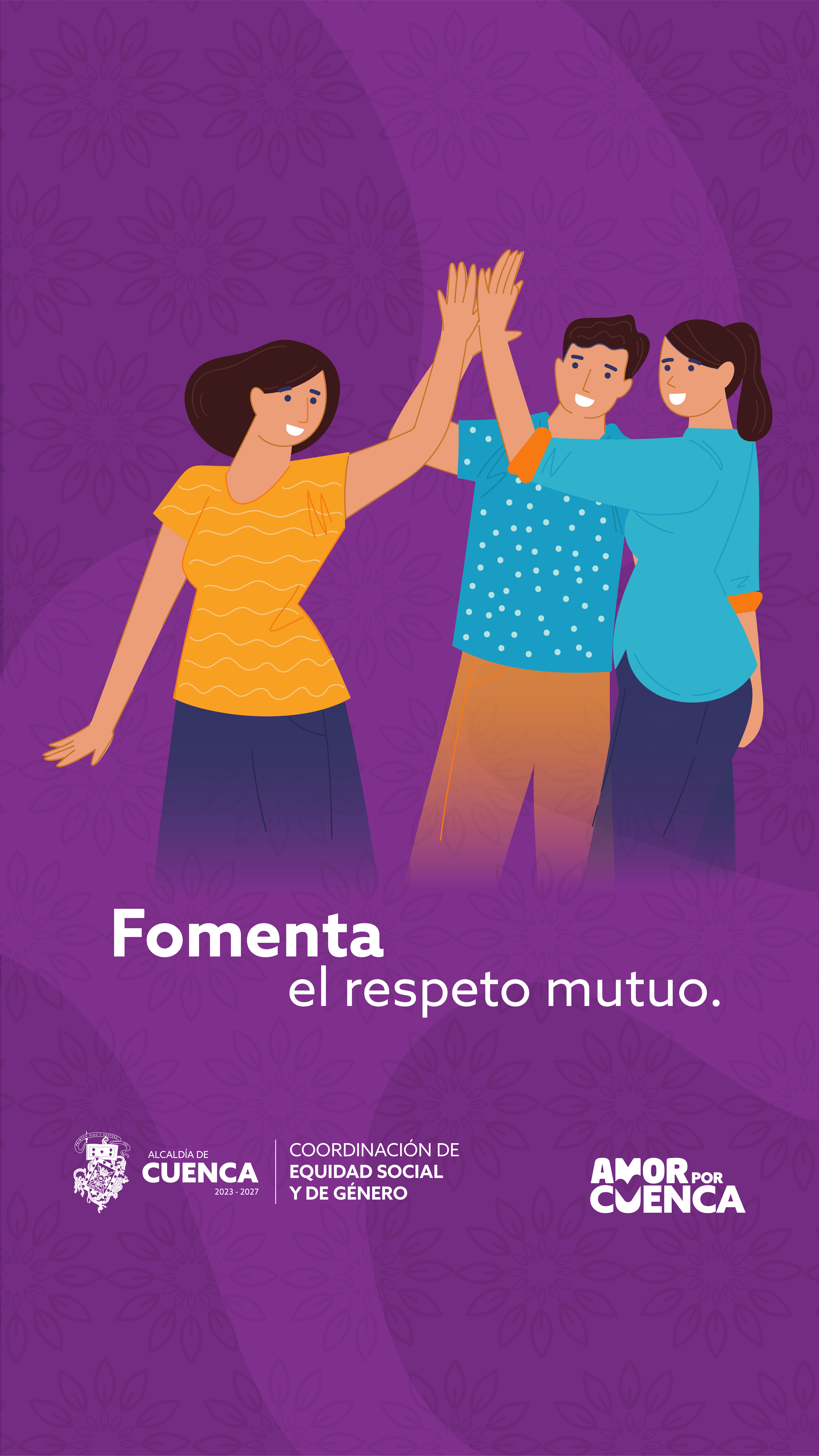 Es fundamental cultivar una comunicación abierta y honesta, mostrando empatía y escuchando activamente a los demás. Muy importante valorar las diferencias, reconocer los méritos de los demás y resolver los conflictos de manera constructiva.  El respeto debe ser un valor presente y esencial para la vida en sociedad y para el desarrollo integral de las personas.  #CuencaLuchaContraLaViolencia 💜  #AmorPorCuenca ❤️💛