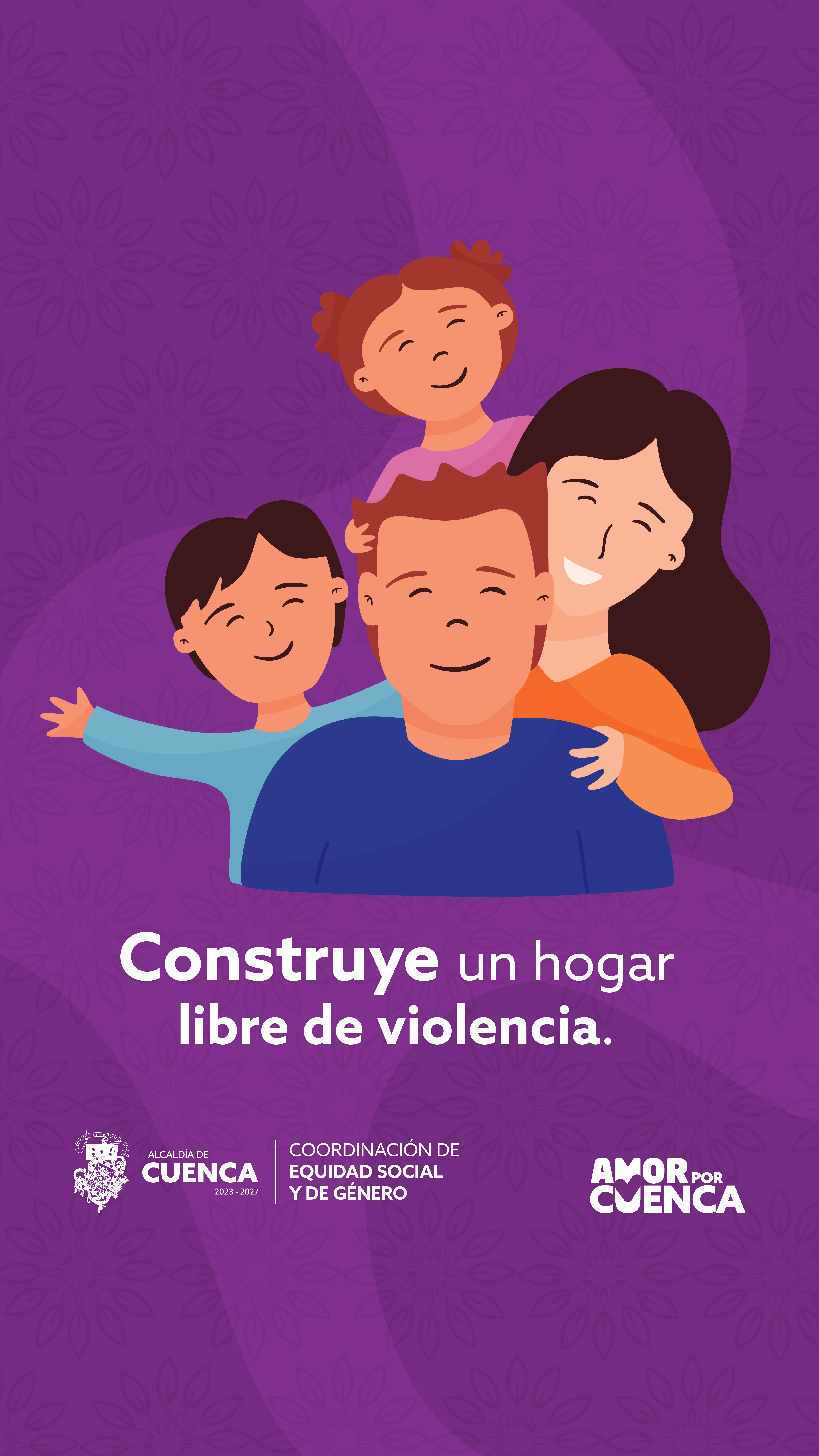 Construir un hogar libre de violencia es un proceso continuo que requiere el compromiso de todos los miembros de la familia. Con comunicación, respeto, empatía y educación, es posible crear un ambiente seguro y saludable donde todos puedan crecer y desarrollarse plenamente.  #CuencaLuchaContraLaViolencia 💜  #AmorPorCuenca 
