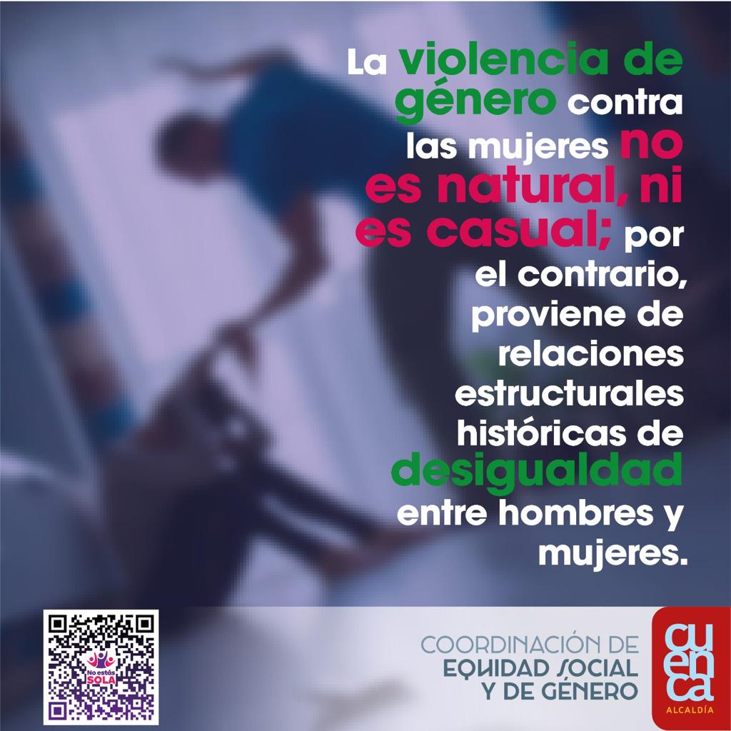 La violencia de género no es natural ni casual