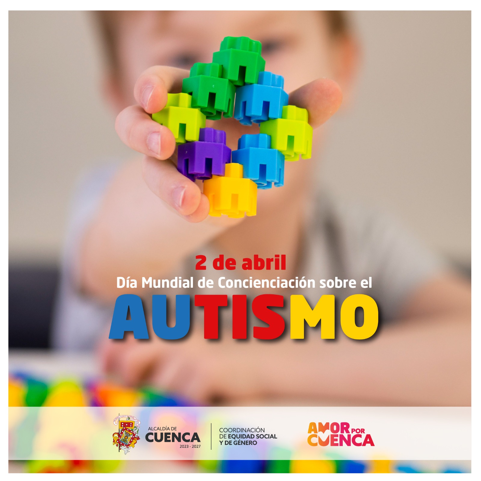 💙El mejor apoyo para una persona con autismo es otra persona. 🤝Fomentemos una sociedad más comprensiva, empática y accesible para todas y todos. 🧩🌎Hoy y todos los días construyamos un mundo donde la neurodiversidad sea celebrada y cada persona encuentra un espacio de verdadera pertenencia. #CuencaLuchaContraLaViolencia💜 #AmorPorCuenca❤️💛