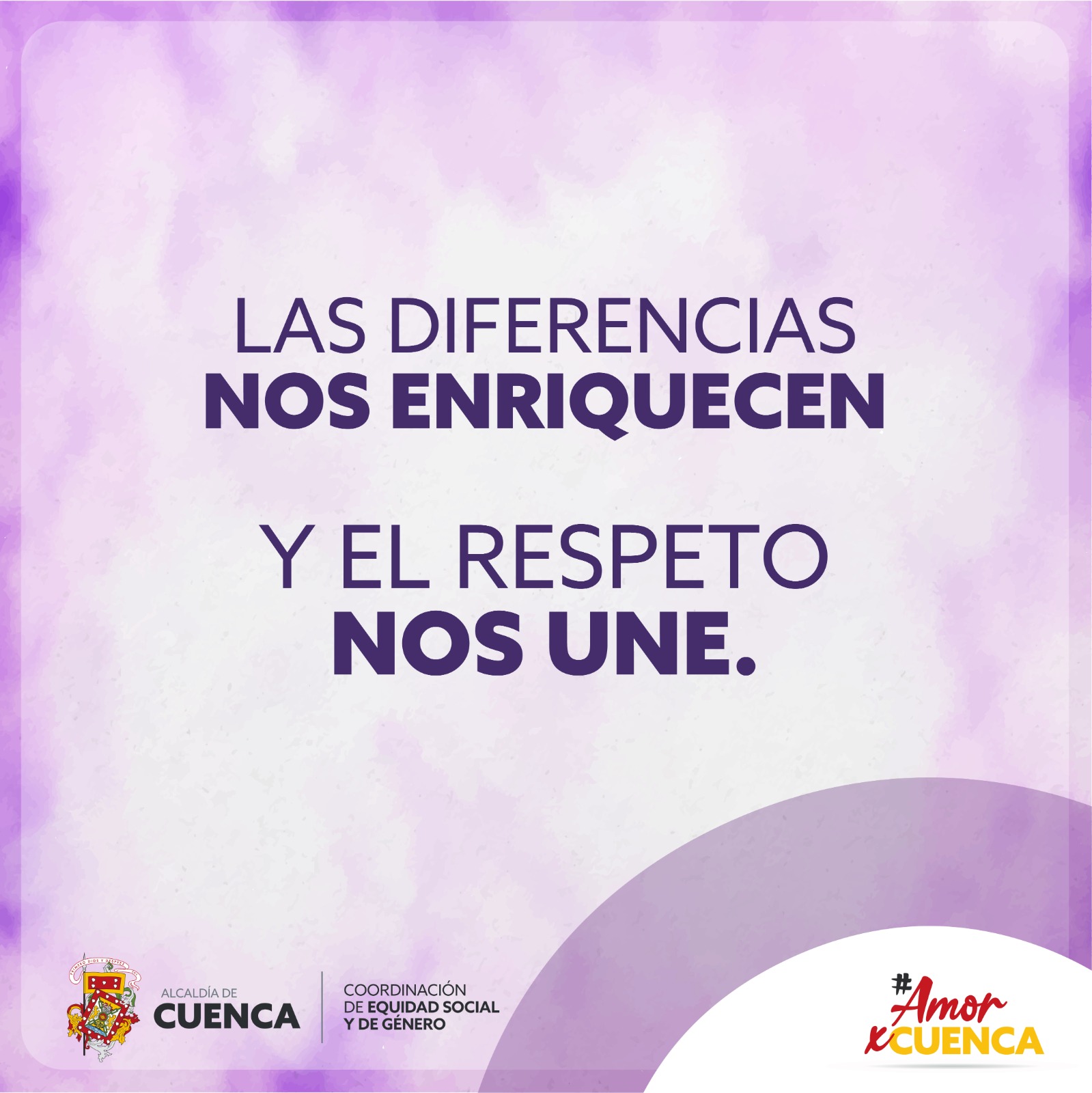 ¡Todos somos diferentes, lo que es genial, porque todos somos únicos! Sin diversidad la vida no sería posible.  #Diversidad #Inclusión #Convivencia #CuencaLuchaContraLaViolencia