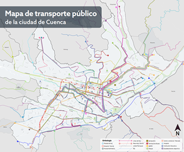 Mapa de Transporte Público de Cuenca