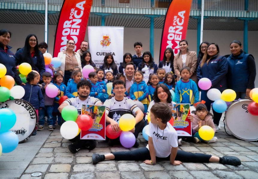 Con el objetivo de brindar espacios seguros, inclusivos y enriquecedores para la niñez y juventud cuencana durante el período de vacaciones escolares, la Alcaldía de Cuenca, a través de sus direcciones de Cultura, Desarrollo Social, Acción Social y otras entidades de la Corporación Municipal, presentó este martes 4 de junio, en la Antigua Escuela Central, la agenda oficial de las Colonias Vacacionales Municipales 2025.