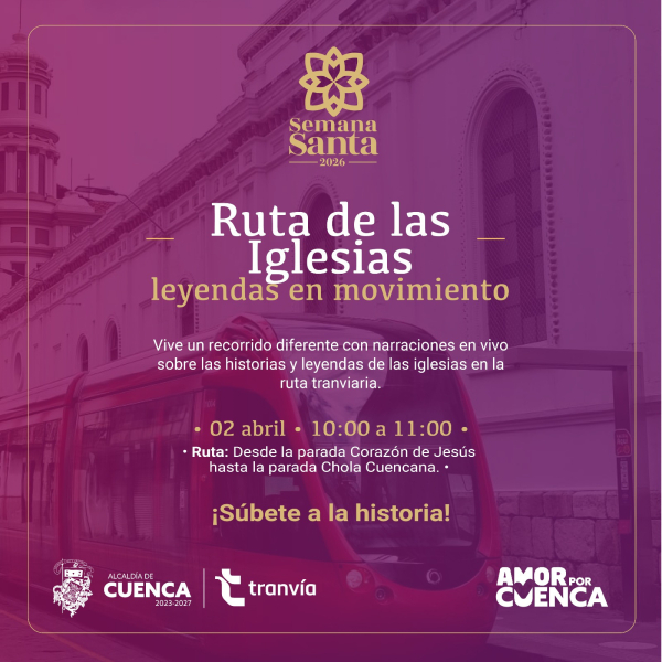 El Tranvía de Cuenca invita a la ciudadanía y a los turistas a una experiencia cultural única que combina el patrimonio arquitectónico con la tradición oral de nuestra ciudad.