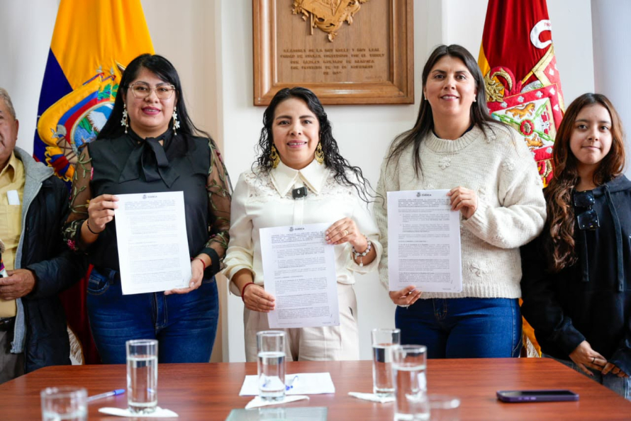 Municipio de Cuenca y el GAD Parroquial de Sinincay firman convenio para la ejecución del Presupuesto Participativo