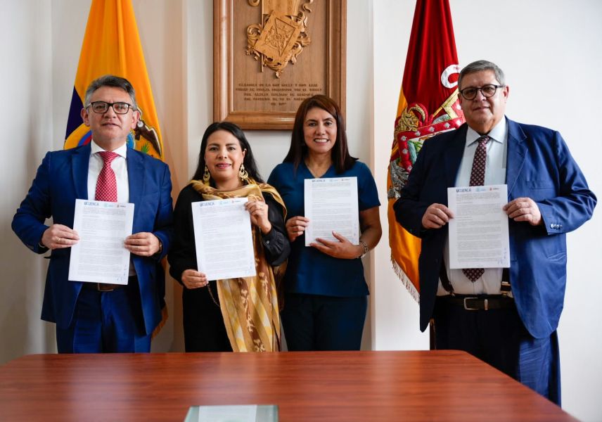 La Alcaldía de Cuenca a través del Consejo Cantonal de Salud  realizó este lunes la firma del Convenio de Cooperación NEXUS4HER, una iniciativa que busca fortalecer la generación de evidencia sobre la relación entre la salud sexual y reproductiva y la salud mental de mujeres jóvenes migrantes y refugiadas en Ecuador.