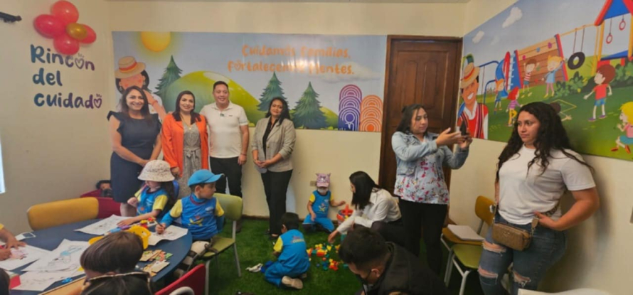 El Municipio de Cuenca inauguró el Rincón del Cuidado “Amor por Cuenca”, un espacio especializado para brindar atención psicopedagógica y acompañamiento integral a niños y niñas de 1 a 5 años.