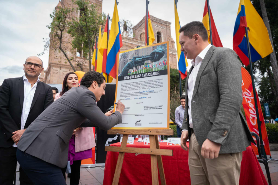 Cuenca primera ciudad en el mundo distinguida como “Ciudad Embajadora de la No Violencia”