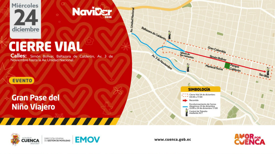 Municipio de Cuenca despliega contingente interinstitucional para el Pase del Niño Viajero