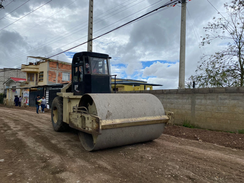 Barrio Chictarumi se benefició con primera minga de mantenimiento vial