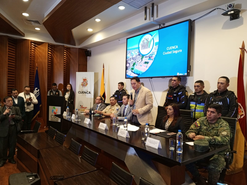 Alcaldía de Cuenca y actores sociales planifican acciones para fortalecer la seguridad 