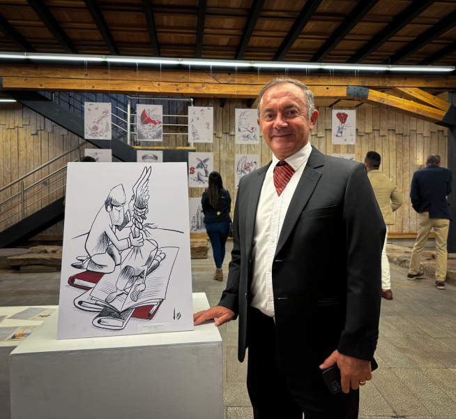 Abierta exposición de caricaturas "Hoy sí vino Vini" en Casa de la Lira hasta mediados de mayo