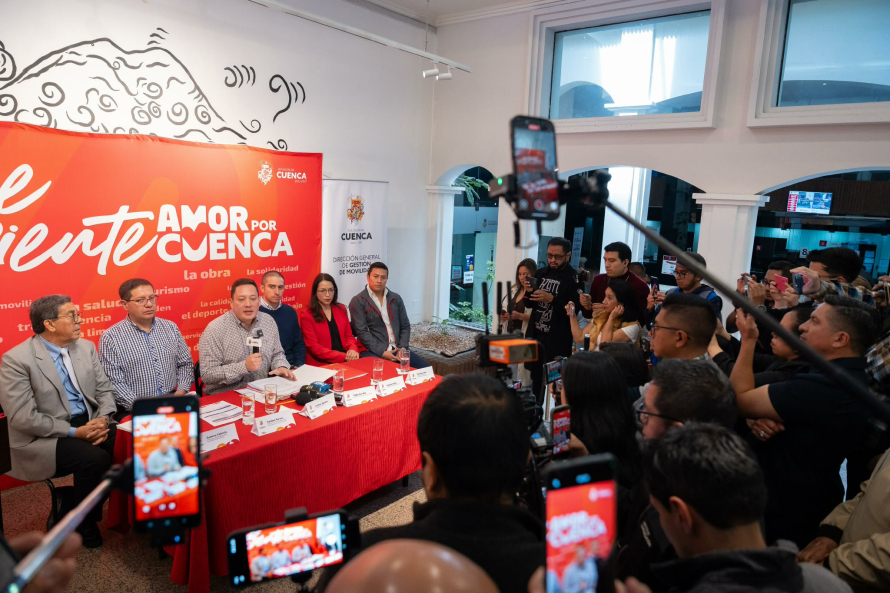 El alcalde de Cuenca, Cristian Zamora, anunció importantes medidas relacionadas con la tarifa y el sistema de Transporte Público Urbano de la ciudad.