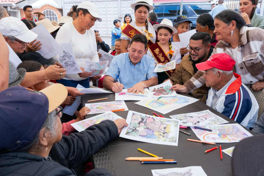     La Alcaldía de Cuenca y el GAD parroquial de Ricaurte a través del presupuesto participativo del POA 2025, impulsa el proyecto: Atención al Adulto Mayor. USD 75.927,00 se destinan para mejorar la calidad de vida de 150 personas adultas mayores. 