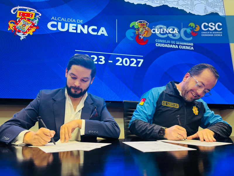 Con el objetivo de fortalecer las capacidades operativas y garantizar mayor seguridad para la ciudadanía, se suscribió un convenio de cooperación interinstitucional entre el Cuerpo de Agentes de Control Municipal de la Guardia Ciudadana del cantón Cuenca y el Consejo de Seguridad Ciudadana de Cuenca (CSC)