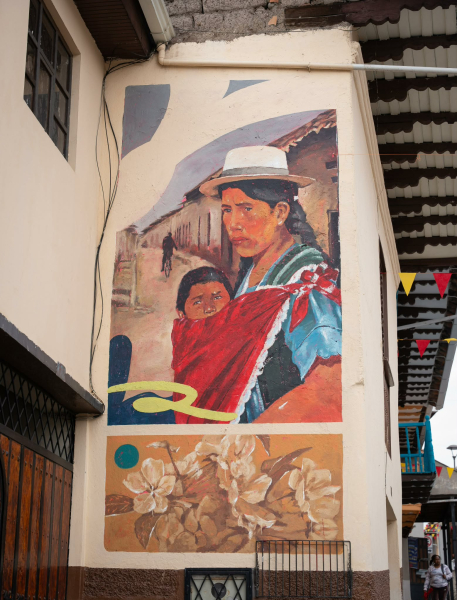 Municipio de Cuenca entrega el proyecto de adecentamiento y pintura de fachadas en la calle Rafael María Arízaga