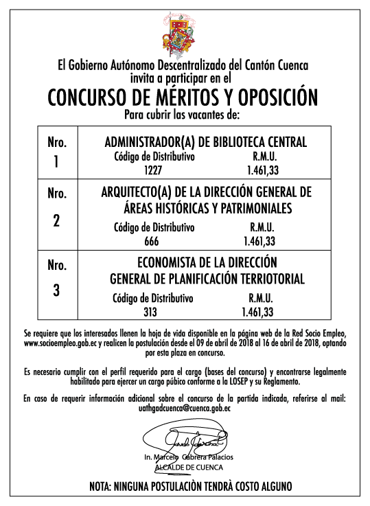 Concurso de Méritos y Oposición